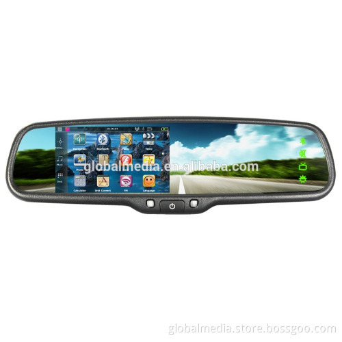 Car rear view mirror with Navigation/gps and Adjustable parking lines